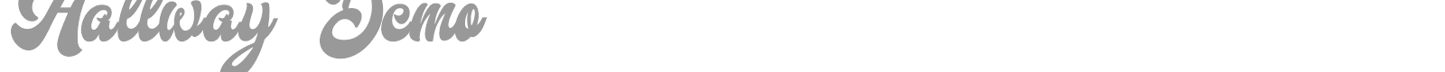 Hallway font preview